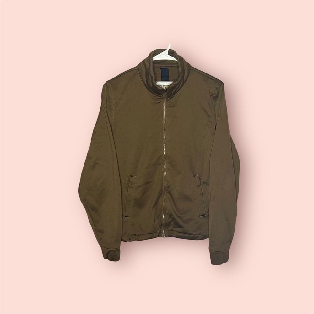 Burton Brown Fleece Zip Up Jacket, Size Medium